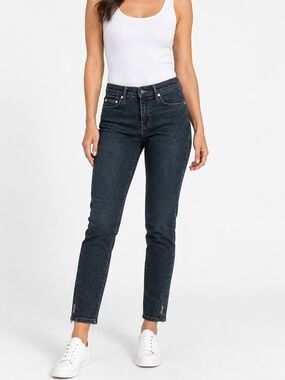 Calvin Klein Jeans Size 3 Dark Charcoal Cropped Ankle Jeans Zip Hem